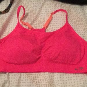 Hot pink sport bra